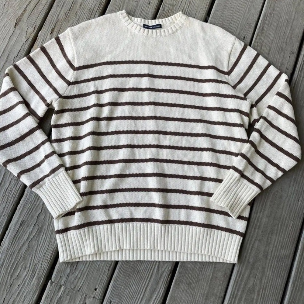 Brandy Melville women Brianna sweater striped one size knit cotton